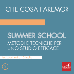 Corso estivo sul metodo di studio a Udine per studenti delle scuole superiori.